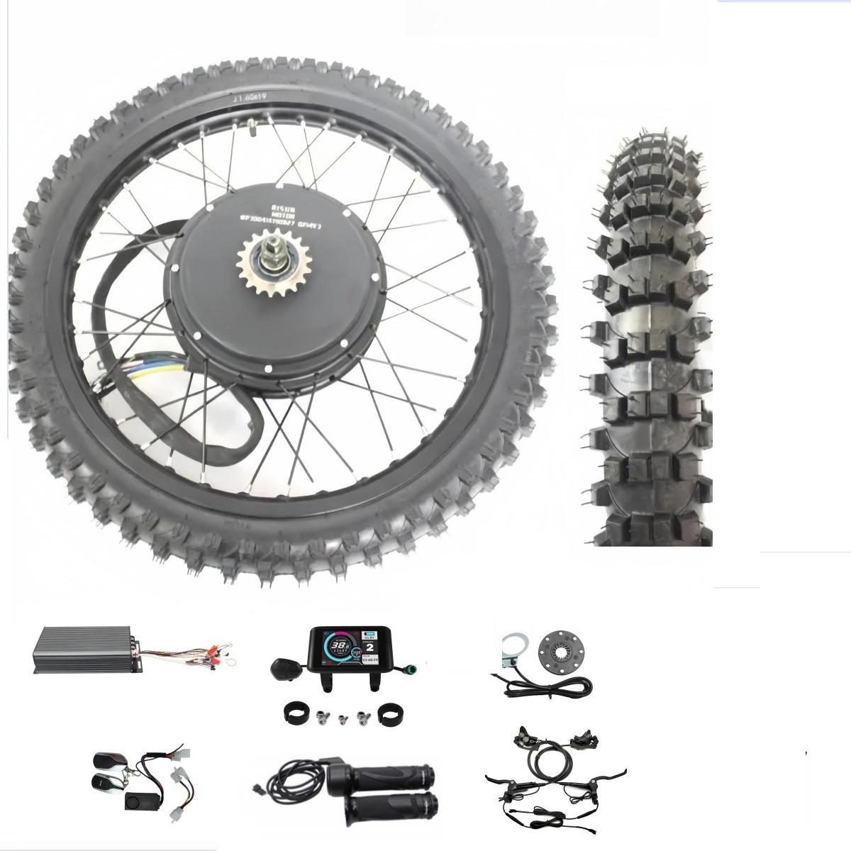 72V 5000W Hub Motor Kit - 48V-72V 3000-8000W 17