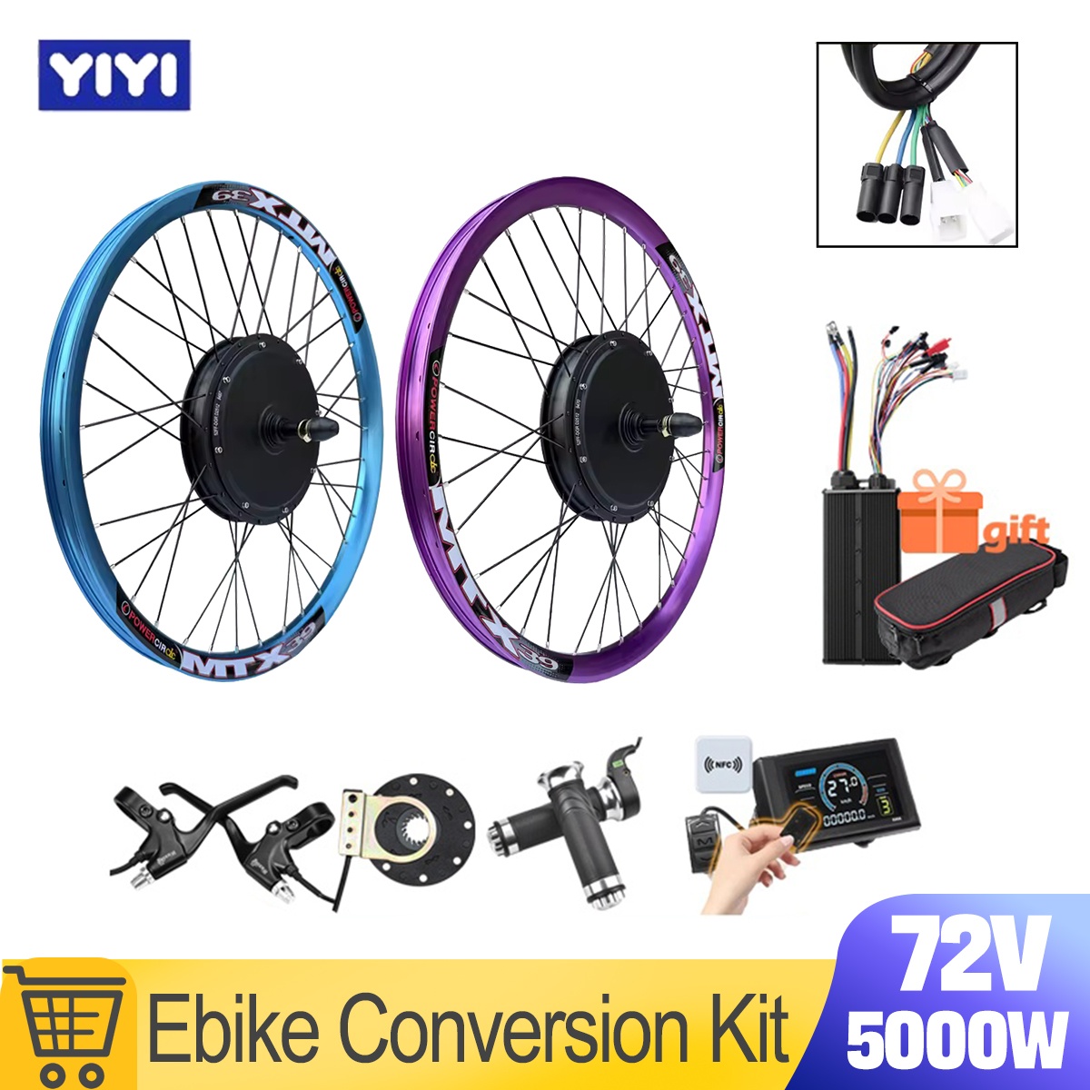 Ebike Conversion Kit 72V 3000W - 새로운 MTX39 72V 5000W 전기 자전거