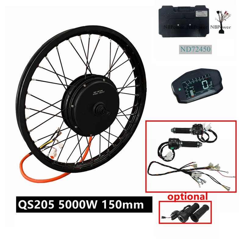 Ebike Conversion Kit 72V 3000W - NBpower/QS205 V3 72v 5000W 전기 자전거