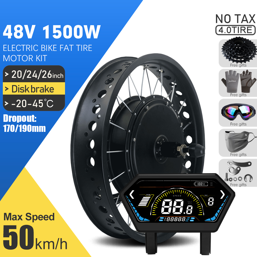 72V 5000W Hub Motor Kit - 전기 팻바이크 키트 48V 1500W 20/24/26인치