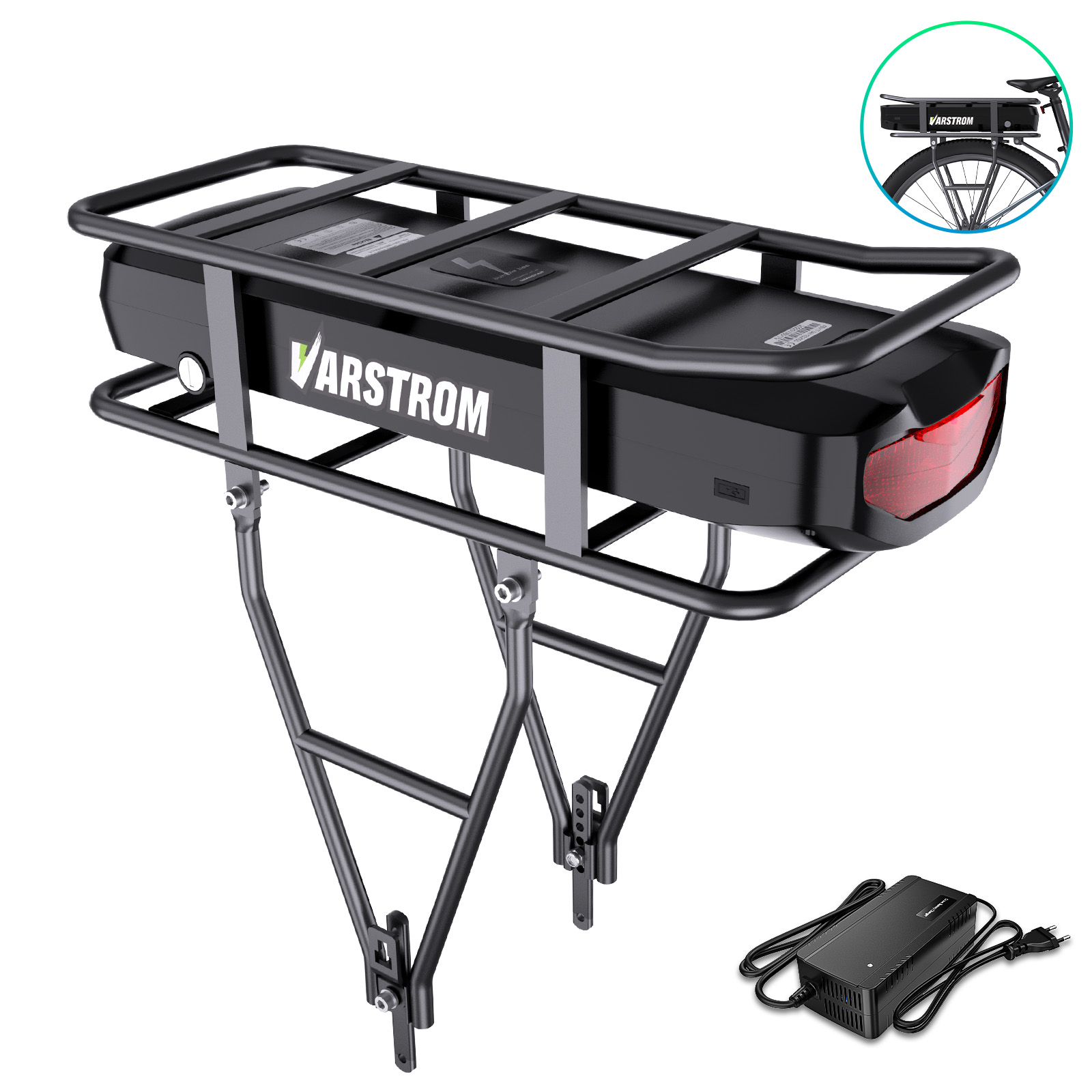 전기 자전거 랙 배터리 52V 48V 36V 20.8A - Ebike Battery 48V 20Ah Hailong 리뷰 및 가격