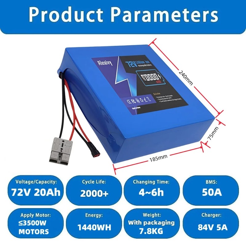 72V 배터리 20S4P 20AH 20S6P 30AH  - Electric Bicycle Battery 72V 30Ah 리뷰 및 가격
